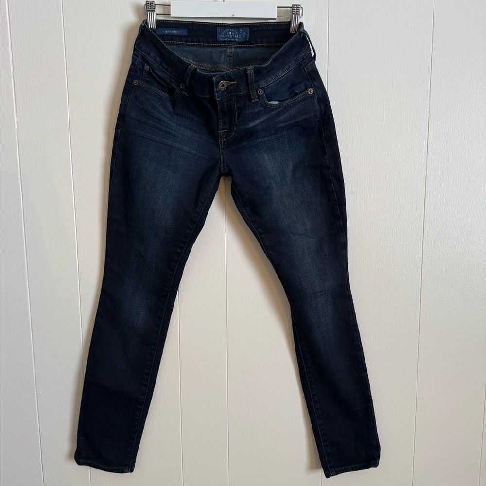 Lucky Brand Women's Deep Indigo Skinny Jeans